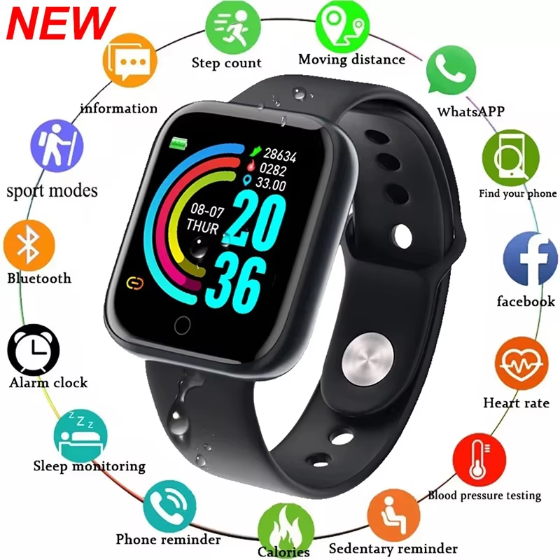 Android Smartwatch Accessories - Montre connectée pour hommes et femmes,