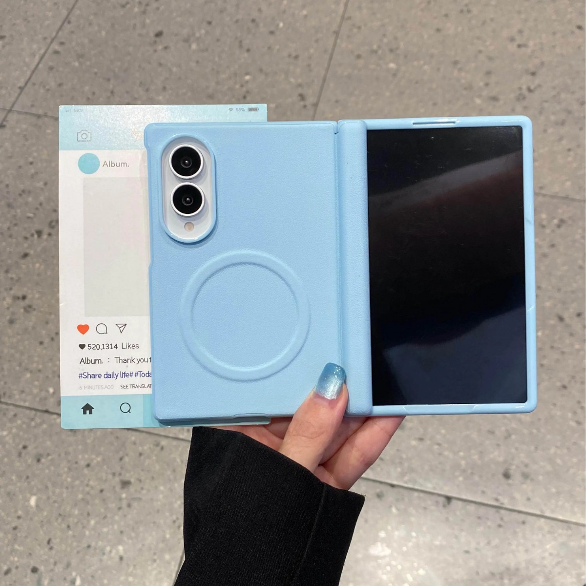 Screen Protector Film - Étui en cuir mat couleur bonbon