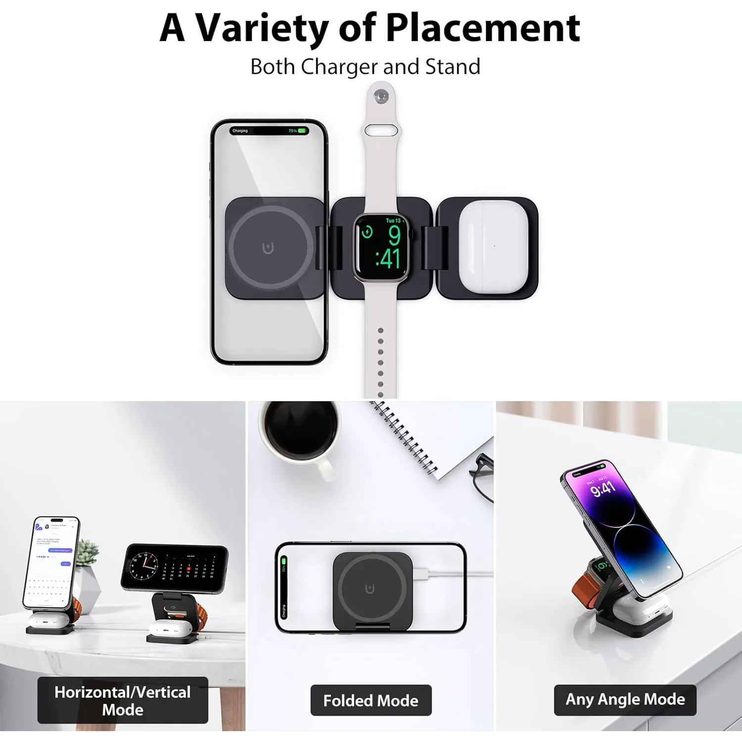 Chargeur sans fil rapide pliab - Smartwatch Ac avis et prix