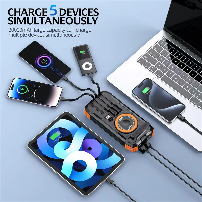 Batterie externe solaire 20000 - Wireless Charger Watch avis et prix