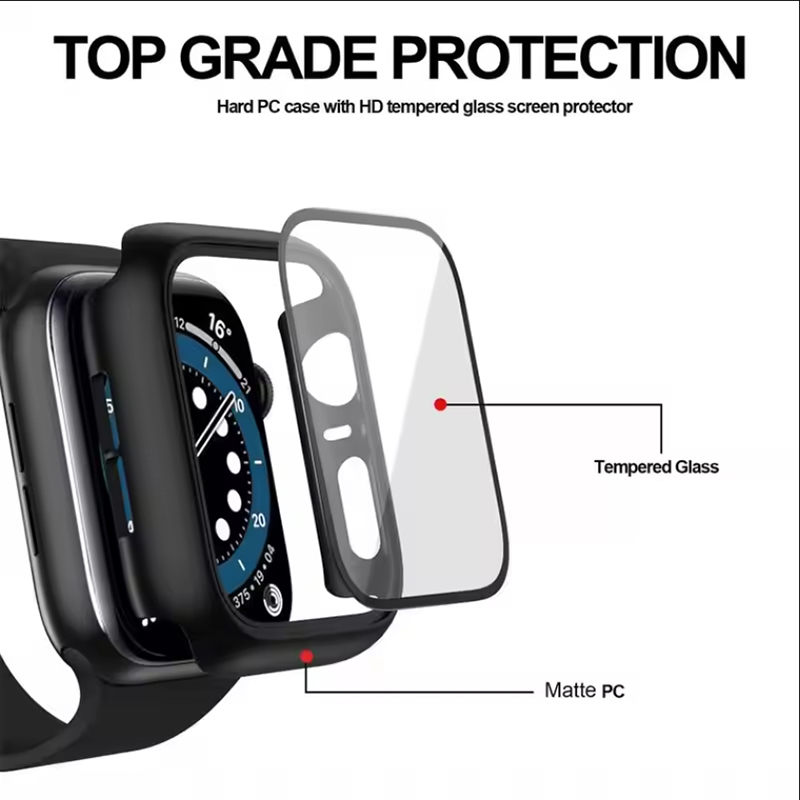 Verre trempé + coque pour Appl - Smartwatch Case avis et prix