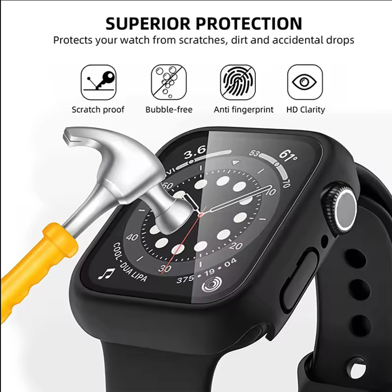 Verre trempé + coque pour Appl - Smartwatch Case avis et prix