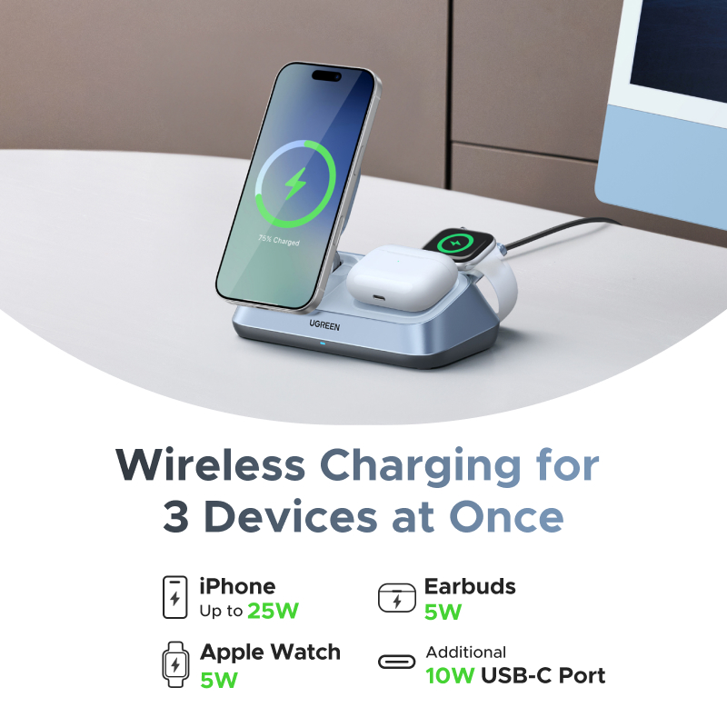 UGREEN Qi2 25W MAX support de  - Smartwatch Ac avis et prix