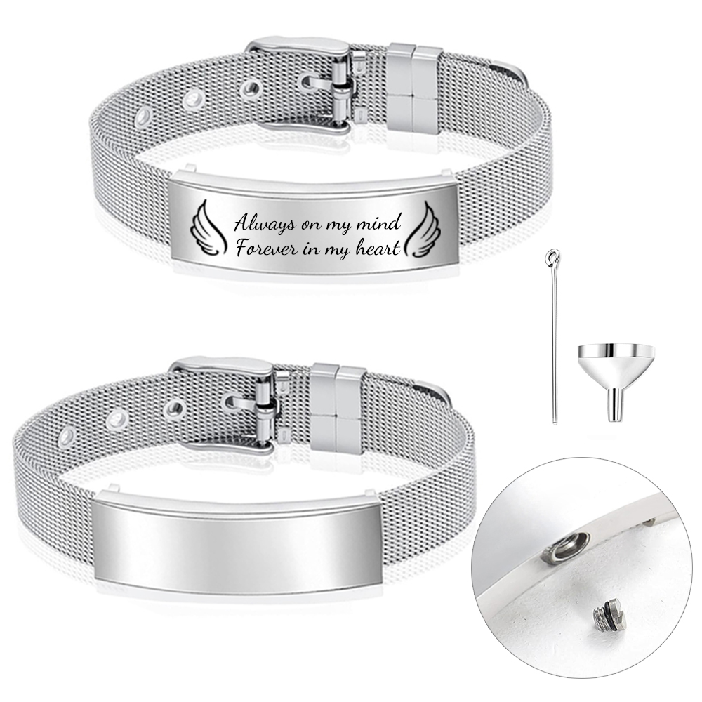 Bijoux de crémation Bracelet u - Stainless Mesh Band avis et prix