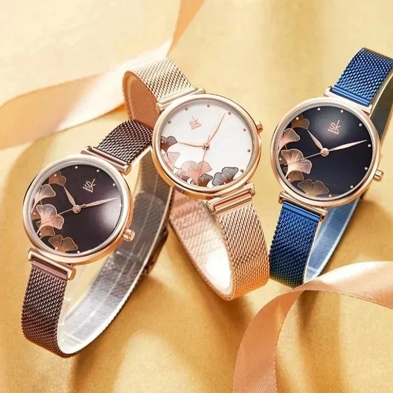 Montre de luxe femme à motif d - Stainless Mesh Band avis et prix