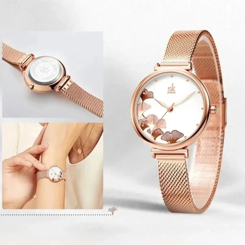 Montre de luxe femme à motif d - Stainless Mesh Band avis et prix