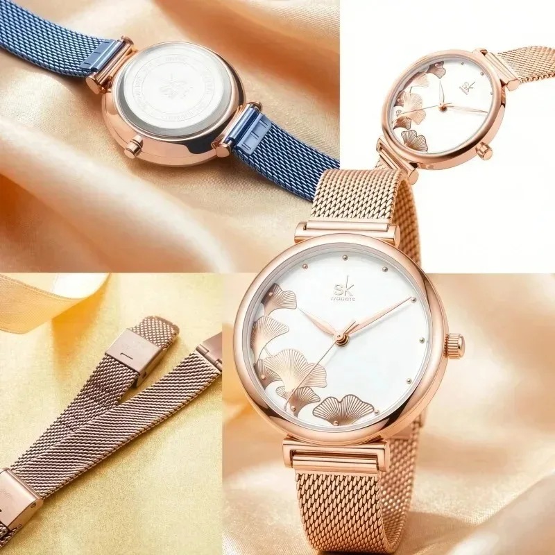Montre de luxe femme à motif d - Stainless Mesh Band avis et prix