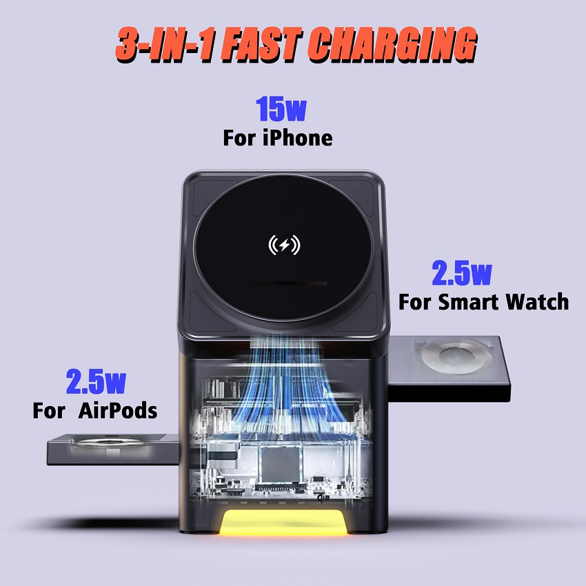 Chargeur sans fil magnétique 3 - Smartwatch Ac avis et prix