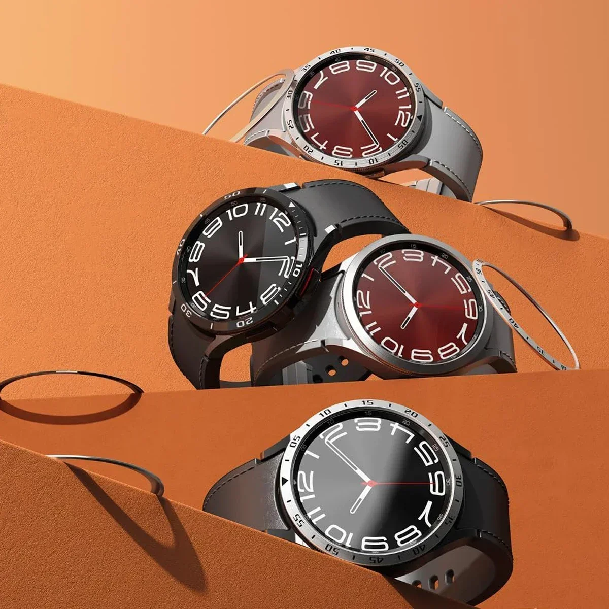 Anneau de lunette en métal pou - Smartwatch Band Accessories avis et prix